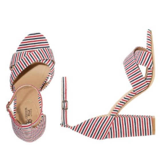 mark. Shoes - 3🚨/$15 🆕️ Cushion Walk Avon Striped Block Heels